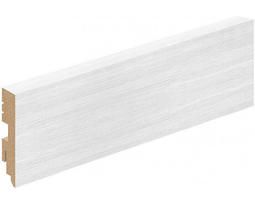 Плинтус напольный ЭКО Snow Melinga МДФ Тип-0 2050*70*16