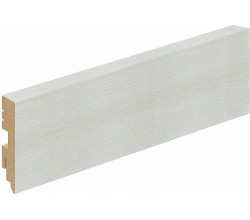 Плинтус напольный ЭКО Bianco Veralinga МДФ Тип-0 2400*70*16