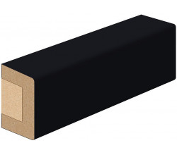 Рейка декоративная В Total Black МДФ S-16.30 2750*16*30