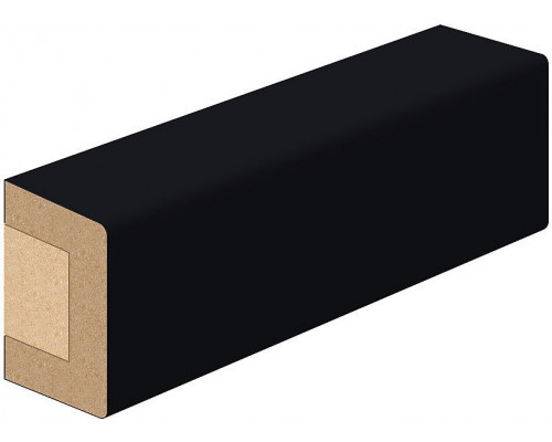 Рейка декоративная В Total Black МДФ S-16.30 2750*16*30