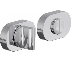 Фиксатор на овальной розетке System R016W6 Хром