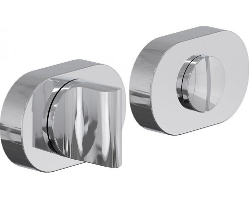 Фиксатор на овальной розетке System R016W6 Хром