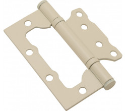 Петля без врезки стальная Bravo F-4-2BB 100*75*2,5 I Слоновая кость (универс.)