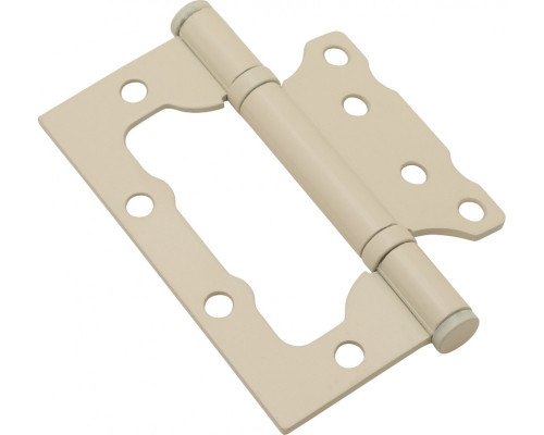 Петля без врезки стальная Bravo F-4-2BB 100*75*2,5 I Слоновая кость (универс.)