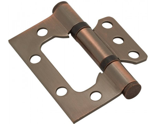 Петля без врезки стальная 2BB 75*63*2,5 AC Медь (универс.)