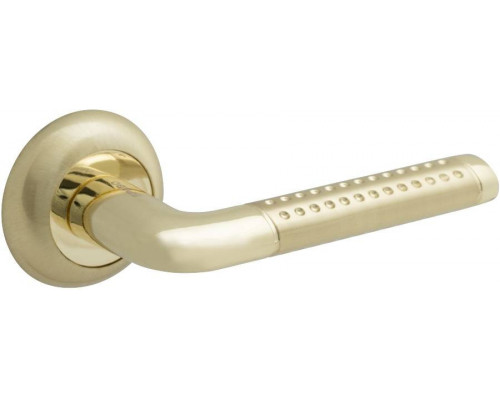 Ручка на круглой розетке Bravo A-487 SG/G МатЗолото/Золото (алюм.)