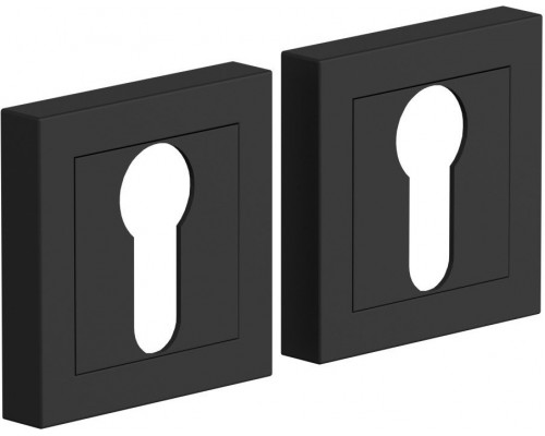 Накладка цилиндровая на квадратной розетке Bravo A/Z-2CL SB МатЧерный