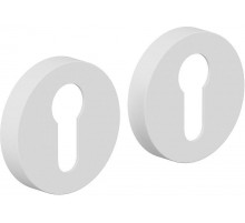 Накладка цилиндровая на круглой розетке Bravo AR-7CL Swhite