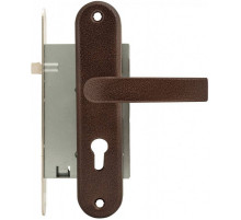 Замок цилиндровый Door Out ЗВ4-31/55 Антик Медь (с ручкой на планке)