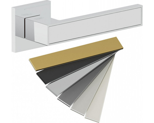 Ручка на квадратной розетке Bravo AS-302 Chrome/7D