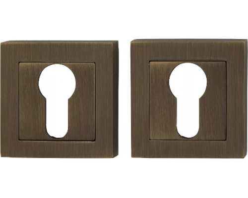 Накладка цилиндровая на квадратной розетке Bravo A/Z-2CL AB Бронза