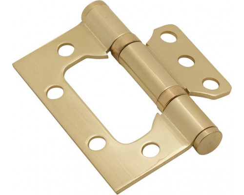 Петля без врезки стальная 2BB 75*63*2,5 GM МатЗолото (универс.)