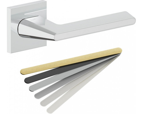 Ручка на квадратной розетке Bravo AS-322 Chrome/7D