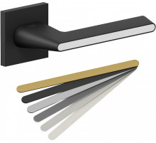 Ручка на квадратной розетке Bravo AS-322 SBlack/7D