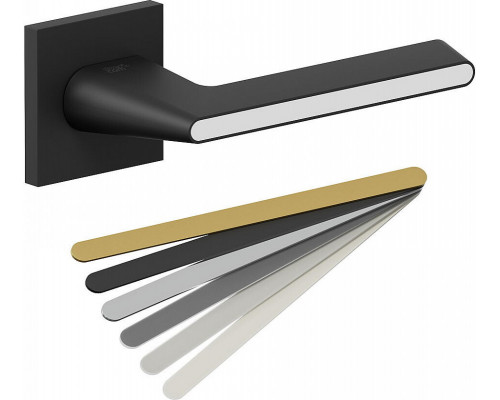 Ручка на квадратной розетке Bravo AS-322 SBlack/7D