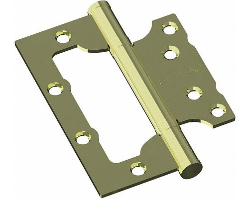 Петля без врезки стальная Bravo F-4-2BB 100*75*2,5 G Золото (универс.)