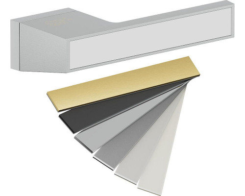 Ручка на прямоугольной розетке Bravo AS2-612 SChrome/7D