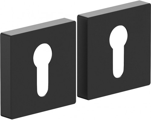 Накладка цилиндровая на квадратной розетке Bravo AS-6CL Sblack