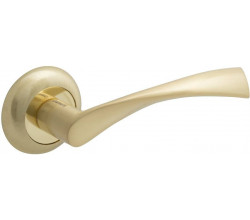 Ручка на круглой розетке Bravo A-423 SG МатЗолото (алюм.)