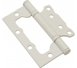 Петля без врезки стальная Bravo F-4-2BB 100*75*2,5 W Белый (универс.)