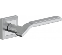 Ручка на квадратной розетке Bravo Z-203 SC/C МатХром/Хром (ЦАМ)