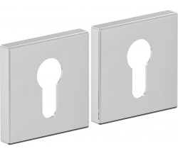 Накладка цилиндровая на квадратной розетке Bravo AS-3CL Chrome