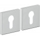 Накладка цилиндровая на квадратной розетке Bravo AS-3CL Chrome