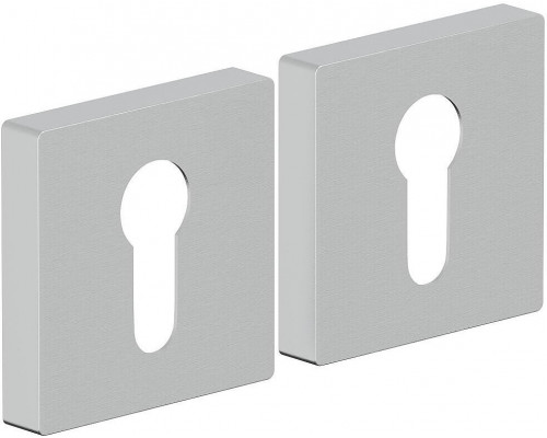 Накладка цилиндровая на квадратной розетке Bravo AS-6CL Schrome