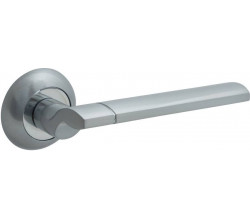 Ручка на круглой розетке Bravo A-492 SC МатХром (алюм.)