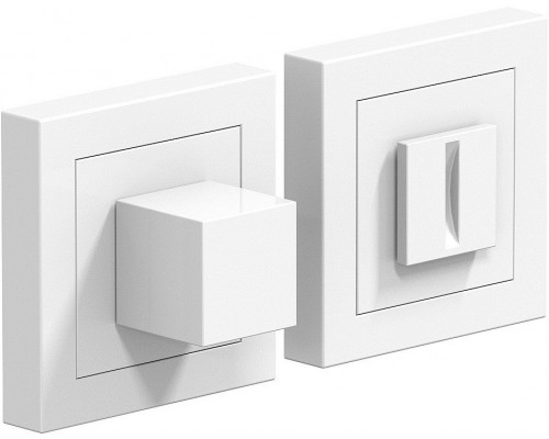 Фиксатор на квадратной розетке Bravo A/Z-2WC W Белый