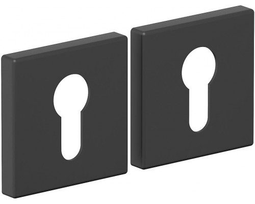 Накладка цилиндровая на квадратной розетке Bravo AS-3CL Sblack