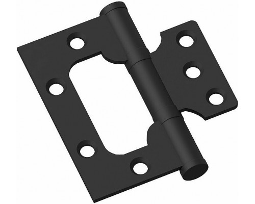 Петля без врезки стальная 2BB 75*63*2,5 W МатЧерный (универс.)