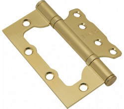 Петля без врезки стальная Bravo F-4-2BB 100*75*2,5 SG МатЗолото (универс.)