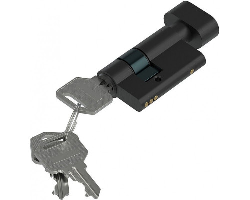 Цилиндр ключ/фиксатор Bravo DG BF-49-22/27 BAB БрашЧерный (Латунь, 3 ключа)