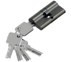 Цилиндр ключ/ключ KAB-6.3S 56(28/28) SGraphite (алюм., 5 ключей)