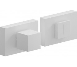 Фиксатор на прямоугольной розетке Bravo AS2-6WC Swhite