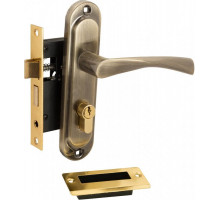 Замок цилиндровый 0823/60-C AB Бронза (фикс., с ручкой, 5 ключей)