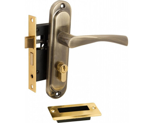 Замок цилиндровый 0823/60-C AB Бронза (фикс., с ручкой, 5 ключей)