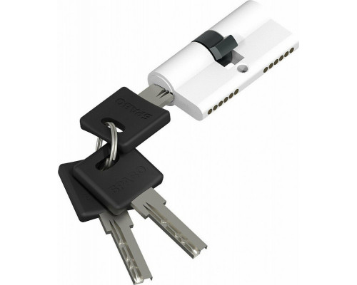 Цилиндр ключ/ключ Bravo AРK-60-30/30 W Белый (алюм., 3 ключа)