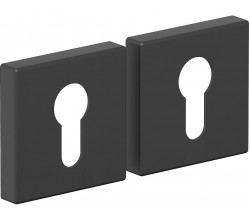 Накладка цилиндровая на квадратной розетке Bravo A-8CL SB МатЧерный