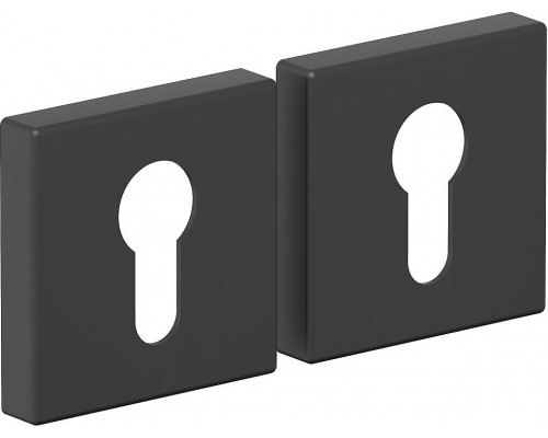 Накладка цилиндровая на квадратной розетке Bravo A-8CL SB МатЧерный