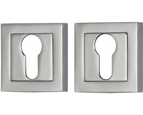 Накладка цилиндровая на квадратной розетке Bravo A/Z-2CL C Хром