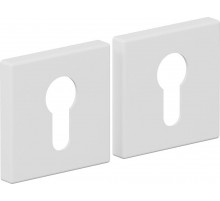 Накладка цилиндровая на квадратной розетке Bravo AS-3CL Swhite