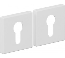 Накладка цилиндровая на квадратной розетке Bravo AS-3CL Swhite