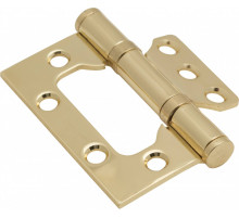 Петля без врезки стальная 2BB 75*63*2,5 G Золото (универс.)