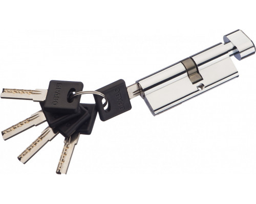 Цилиндр Ключ/фиксатор Bravo AF-80-45/35 C Хром (алюм., 5 ключей)