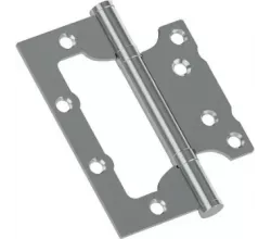 Петля без врезки стальная HFS-1-2B 100*75*2,5 Chrome