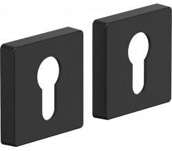 Накладка цилиндровая на квадратной розетке Bravo System R011Y МатЧерный