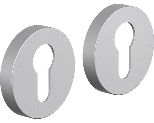 Накладка цилиндровая на круглой розетке Bravo System R012Y БрашМатХром