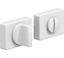 Фиксатор на прямоугольной розетке System R015W6 Мат Белый